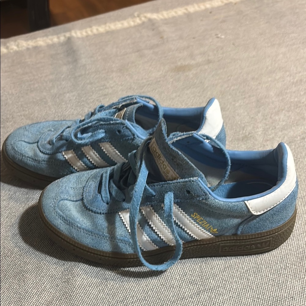 Adidas Light Blue and White Casual Shoes